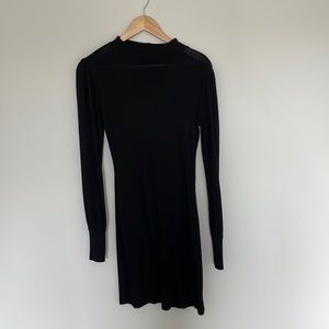 black long sleeve dress